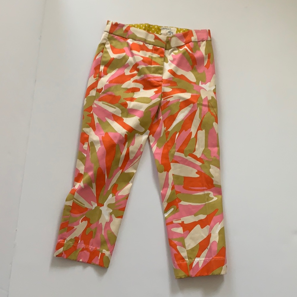 NWOT vintage J.Crew kids op art print pants 6